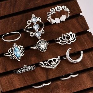 Jewelry - 11 Piece Boho Midi Ring Set Jewelry - 11 Piece Boho Midi Ring Set